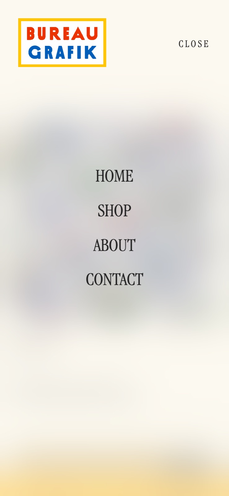 mobile menu open